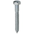 L.H. Dottie Lag Screw, 3/8 in, 2-1/2 in, Steel, Zinc Plated Hex Hex Drive, 100 PK LAG38212